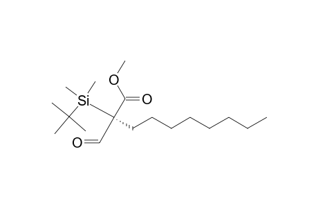 Methyl R-(-)-2-(t-butyldimethylsilyl)-2-formyldecanoate