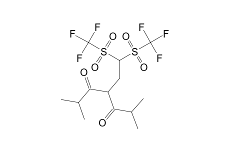 4-[2,2-BIS-(TRIFLUOROMETHYLSULFONYL)-ETHYL]-2,6-DIMETHYLHEPTANE-3,5-DIONE