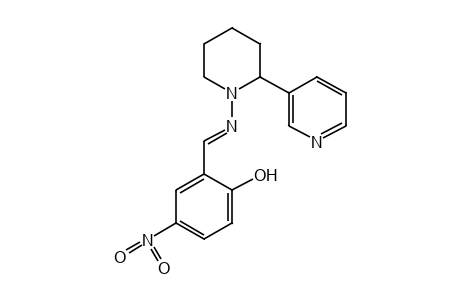 4-nitro-2-N-{[2-(3-pyridyl)piperidino]formimidoyl}phenol