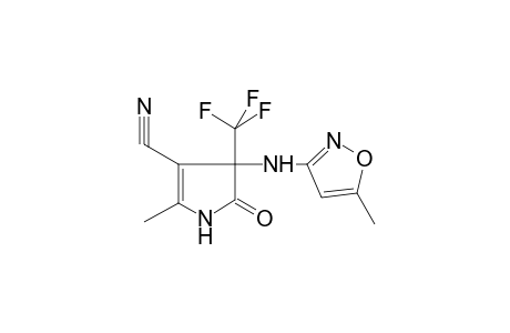 1H-Pyrrole-3-carbonitrile, 2-methyl-4-(5-methylisoxazol-3-ylamino)-5-oxo-4-trifluoromethyl-4,5-dihydro-