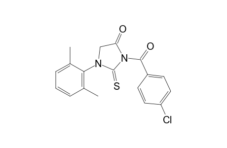 3-(p-Chlorobenzoyl)-2-thio-1-(2,6-xylyl)hydantoin