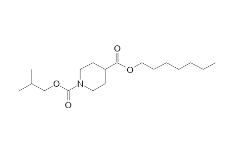 Isonipecotic acid, N-isobutoxycarbonyl-, heptyl ester