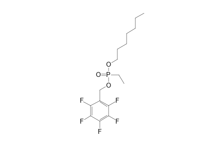 Heptyl pentafluorobenzyl ethylphosphonate