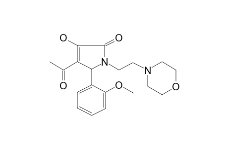 Pyrrol-2(5H)-one, 4-acetyl-3-hydroxy-5-(2-methoxyphenyl)-1-[2-(4-morpholyl)ethyl]-