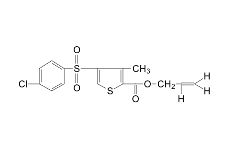 4-[(p-chlorophenyl)sulfonyl]-3-methyl-2-thiophenecarboxylic acid, allyl ester