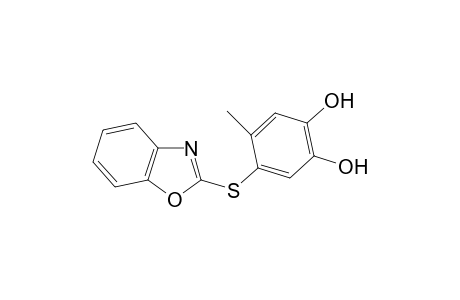 4-(1,3-benzoxazol-2-ylsulfanyl)-5-methyl-benzene-1,2-diol