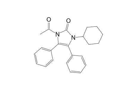 1-Acetyl-1,3-dihydro-3-cyclohexyl-4,5-diphenyl-2H-imidazol-2-one