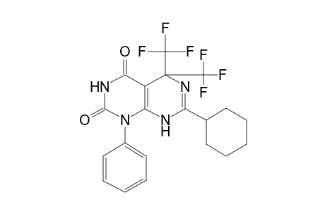 7-cyclohexyl-1-phenyl-5,5-bis(trifluoromethyl)-5,8-dihydropyrimido[4,5-d]pyrimidine-2,4(1H,3H)-dione