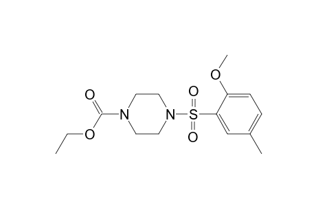 Ethyl 4-[(2-methoxy-5-methylphenyl)sulfonyl]-1-piperazinecarboxylate