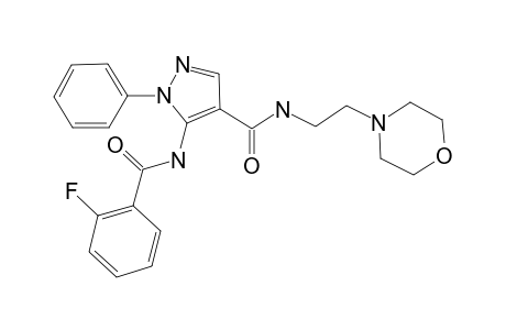 5-(2-Fluoro-benzoylamino)-1-phenyl-1H-pyrazole-4-carboxylic acid (2-morpholin-4-yl-ethyl)-amide