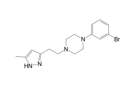 1-(m-bromophenyl)-4-[2-(5-methylpyrazol-3-yl)ethyl]piperazine