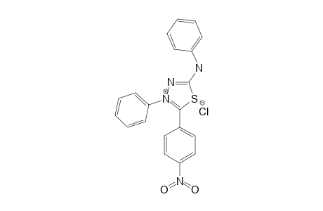 2-(4-NITROPHENYL)-3-PHENYL-5-PHENYLAMINO-1,3,4-THIADIAZOLIUM_CHLORIDE
