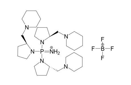 TRIS-[2-(PIPERIDIN-1-YLMETHYL)-PYRROLIDIN-1-YL]-PHOSPHAZENIUM-TETRAFLUOROBORATE