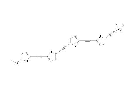 2-[5-[2-[5-[2-[5-[2-(5-methoxythiophen-2-yl)ethynyl]thiophen-2-yl]ethynyl]thiophen-2-yl]ethynyl]thiophen-2-yl]ethynyl-trimethylsilane