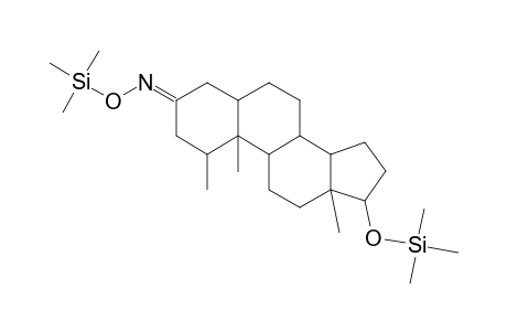 Androstan-17.beta.-ol-3-one <1a-methyl-> oxime, di-TMS, peak 1