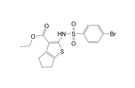 ethyl 2-{[(4-bromophenyl)sulfonyl]amino}-5,6-dihydro-4H-cyclopenta[b]thiophene-3-carboxylate