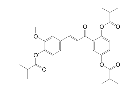 3-Methoxy-4,2',5'-trihydroxychalcone, tris(2-methylpropionate)