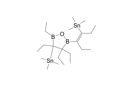 3,4,4,5-TETRAETHYL-2-[CIS-1-ETHYL-2-(TRIMETHYLSTANNYL)-1-BUTENYL]-4-(TRIMETHYLSTANNYL)-1,2,5-OXADIBOROLANE