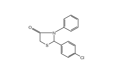 2-(p-chlorophenyl)-3-phenyl-4-thiazolidinone