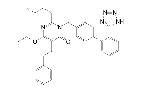 2-Butyl-6-ethoxy-5-phenethyl-3-[2'-(1H-tetrazol-5-yl)-biphenyl-4-ylmethyl]-3H-pyrimidin-4-one