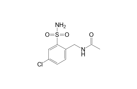 Acetamide, N-[[2-(aminosulfonyl)-4-chlorophenyl]methyl]-