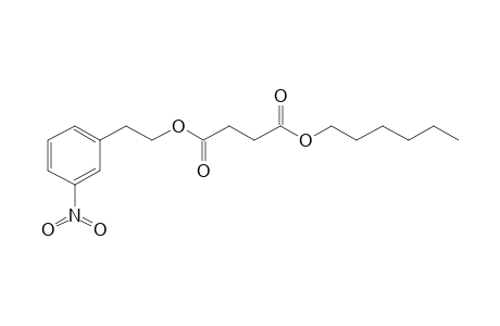 Succinic acid, hexyl 2-(3-nitrophenyl)ethyl ester