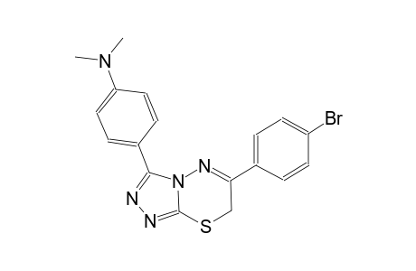 benzenamine, 4-[6-(4-bromophenyl)-7H-[1,2,4]triazolo[3,4-b][1,3,4]thiadiazin-3-yl]-N,N-dimethyl-