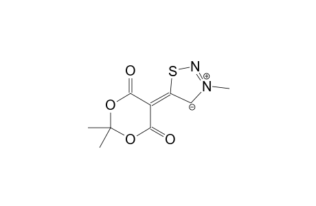 5-(2,2-DIMETHYL-4,6-DIOXO-1,3-DIOXANE-5-YLIDENE)-3-METHYL-4,5-DIHYDRO-1,2,3-THIADIAZOL-3-IUM-4-IDE