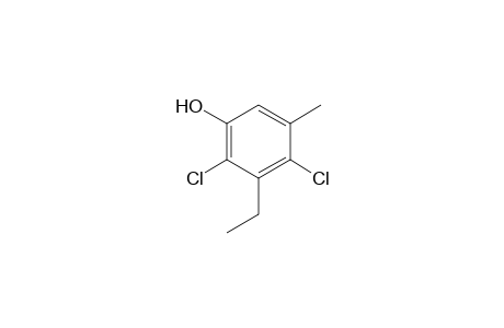 4,6-dichloro-5-ethyl-m-cresol