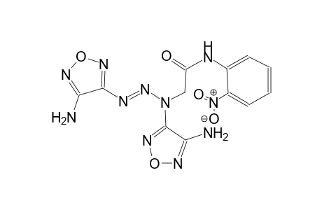 2-[(2E)-1,3-bis(4-amino-1,2,5-oxadiazol-3-yl)-2-triazenyl]-N-(2-nitrophenyl)acetamide