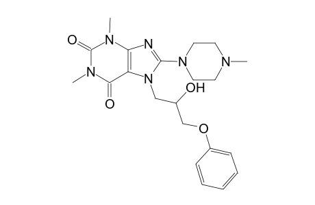 7-(2-hydroxy-3-phenoxypropyl)-1,3-dimethyl-8-(4-methyl-1-piperazinyl)-3,7-dihydro-1H-purine-2,6-dione