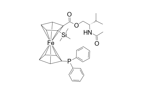 1-Diphenylphosphino-1'-[N-acetyl-R-2-isopropyl-2-[aminoethoxy)carbonyl]-2'-(Rp)-(trimethylsilyl)-ferrocene