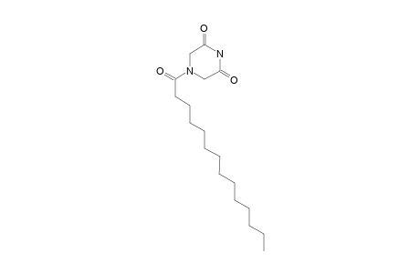 Piperazine-3,5-dione, 1-tetradecanoyl-