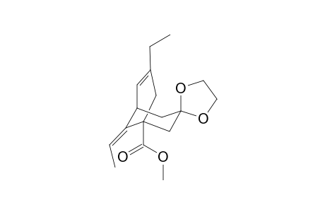 Methyl (Z)-3-ethyl-7,7-ethylidenedioxy-9-etylidenebicyclo[3.3.1]non-3-ene-1-carboxylate