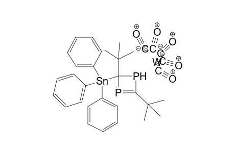 (2,4-Di-tert-butyl-2-triphenylstannyl-1,2-dihydro-eta-1-1(lambda-3),3(lambda-3)-diphosphete)pentacarbonyltungsten