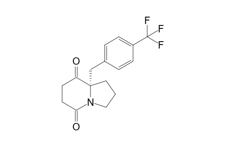 (S)-8a-(4-(trifluoromethyl)benzyl)hexahydroindolizine-5,8-dione