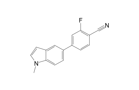 2-Fluoro-4-(1-methyl-1H-indol-5-yl)benzonitrile