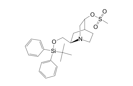 Anti-(2R)-2-(tert-butyldiphenylsiloxymethyl)-5-(methanesulfonyloxy)-1-azabicyclo[2.2.2]octane