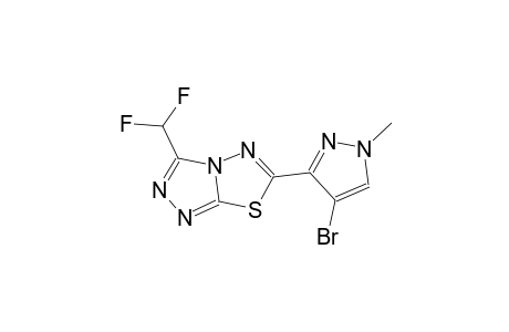 6-(4-bromo-1-methyl-1H-pyrazol-3-yl)-3-(difluoromethyl)[1,2,4]triazolo[3,4-b][1,3,4]thiadiazole