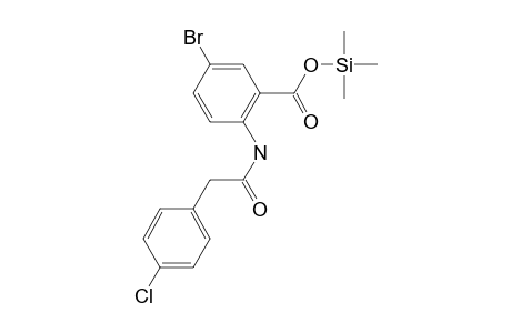 5-Bromo-2-{[(4-chlorophenyl)acetyl]amino}benzoic acid, tms derivative