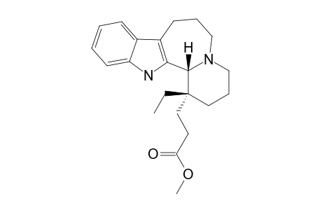 Methyl [(1-ethyl-1,2,3,4,6,7,8,13b-octahydro-13H-pyrido[1',2' : 1,2]azepino[3,4-b]indole-1-propionate}