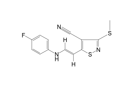 trans-5-[2-(p-FLUOROANILINO)VINYL]-3-(METHYLTHIO)-4-ISOTHIAZOLECARBONITRILE