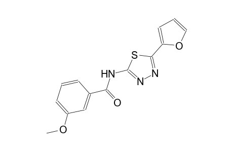 N-[5-(2-furyl)-1,3,4-thiadiazol-2-yl]-3-methoxybenzamide