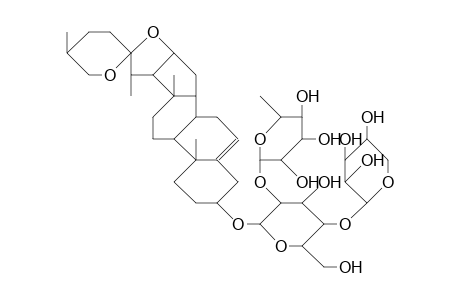 Diosgenin-3-O.alpha.-L-rhamnopyranosyl-(1-2)-ualpha-L-arabinopyranosyl-(1-4)E.beta.-D-glucopyranosid