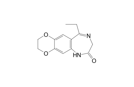 10-ethyl-2,3,6,8-tetrahydro-7H-[1,4]dioxino[2,3-h][1,4]benzodiazepin-7-one