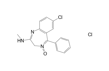 3H-1,4-Benzodiazepin-2-amine, 7-chloro-N-methyl-5-phenyl-, 4-oxide