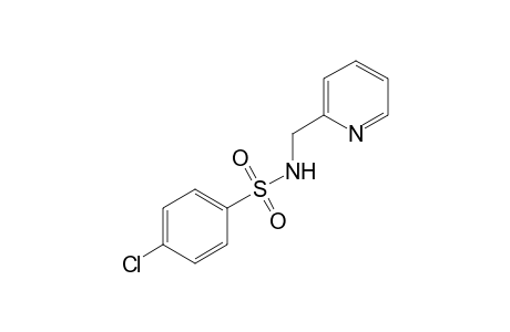 p-chloro-N-[(2-pyridyl)methyl]benzenesulfonamide