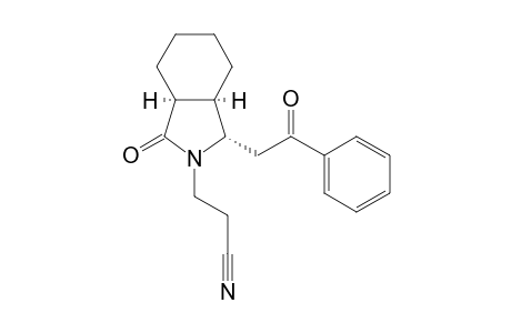 3-[(1S,3aS,7aR)-3-keto-1-(2-keto-2-phenyl-ethyl)-3a,4,5,6,7,7a-hexahydro-1H-isoindol-2-yl]propionitrile