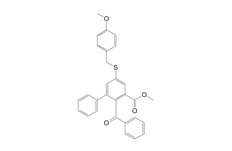 2-Benzoyl-5-(p-anisylthio)-3-phenyl-benzoic acid methyl ester