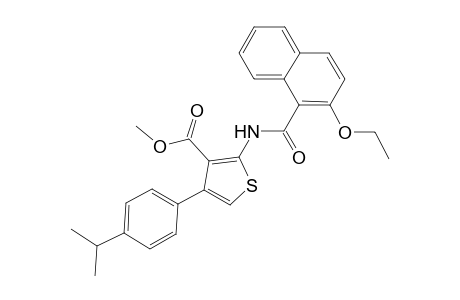 Methyl 2-[(2-ethoxy-1-naphthoyl)amino]-4-(4-isopropylphenyl)-3-thiophenecarboxylate